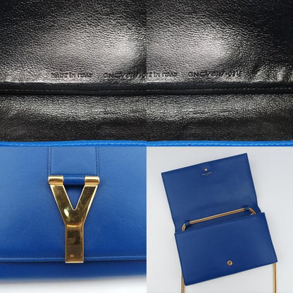 Yves Saint Laurenty Line Blue Leather 348117 Gnc3481170314