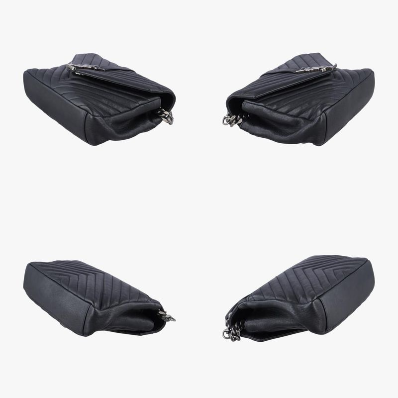 Yves Saint Laurentyves Saint Laurent College Black Leather 428056 Tct4280560616