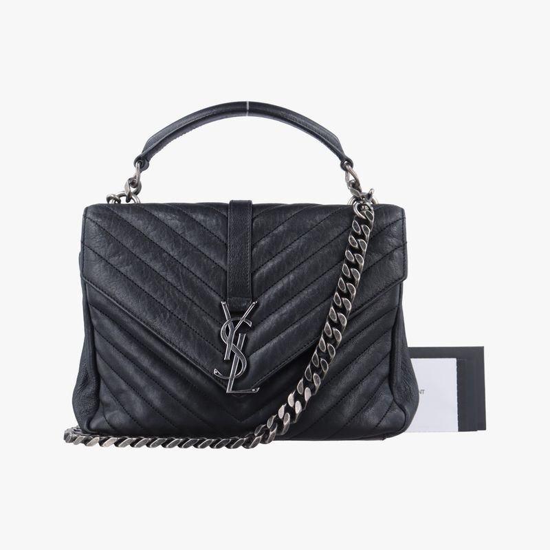 Yves Saint Laurentyves Saint Laurent College Black Leather 428056 Tct4280560616