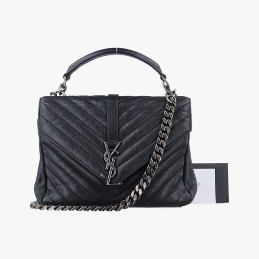 Yves Saint Laurentyves Saint Laurent College Black Leather 428056 Tct4280560616