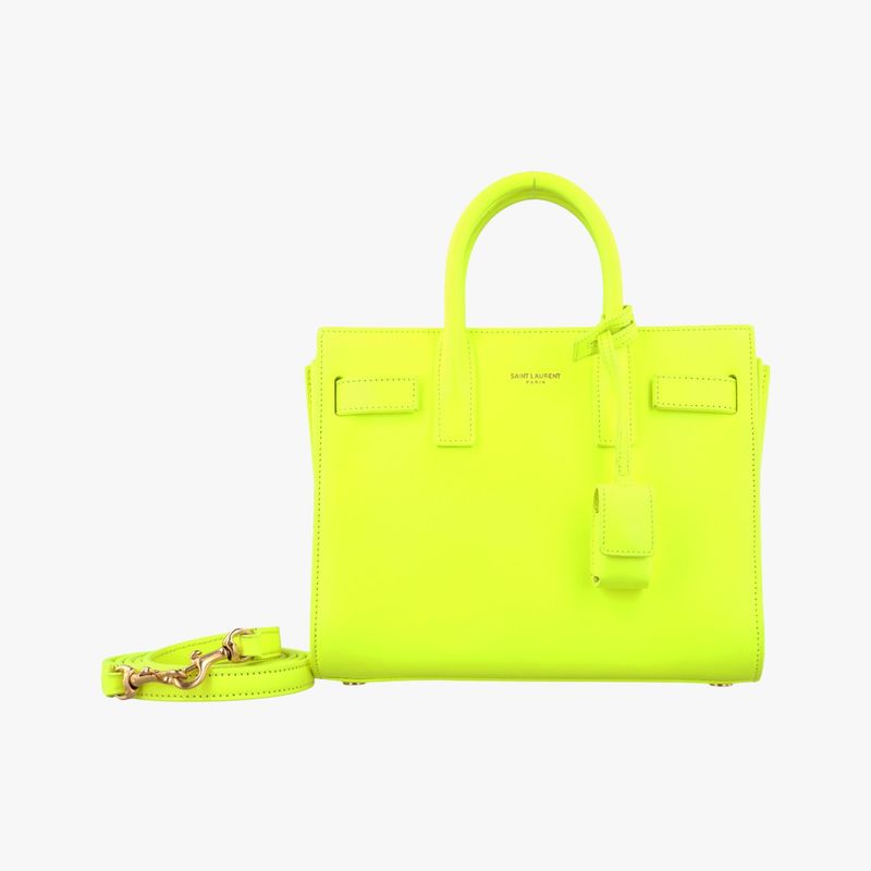 Yves Saint Laurentyves Saint Laurentsac De Jour Nano Yellow Leather 340778