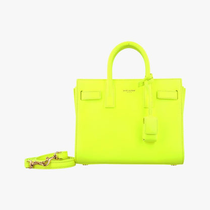 Yves Saint Laurentyves Saint Laurentsac De Jour Nano Yellow Leather 340778