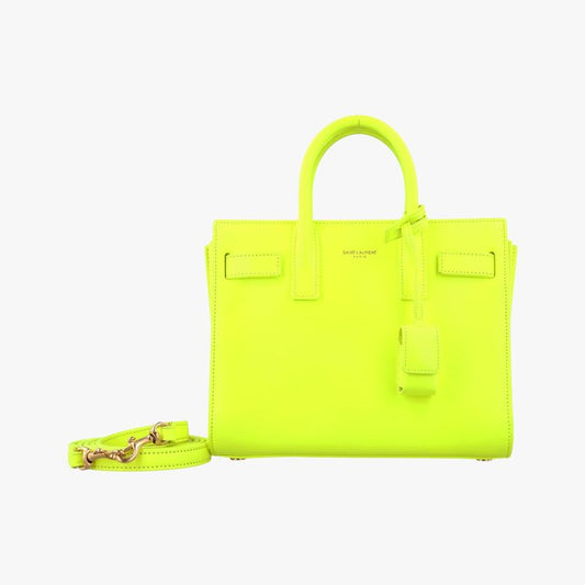 Yves Saint Laurentyves Saint Laurentsac De Jour Nano Yellow Leather 340778