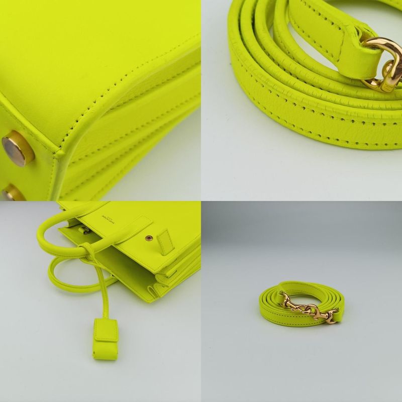 Yves Saint Laurentyves Saint Laurentsac De Jour Nano Yellow Leather 340778