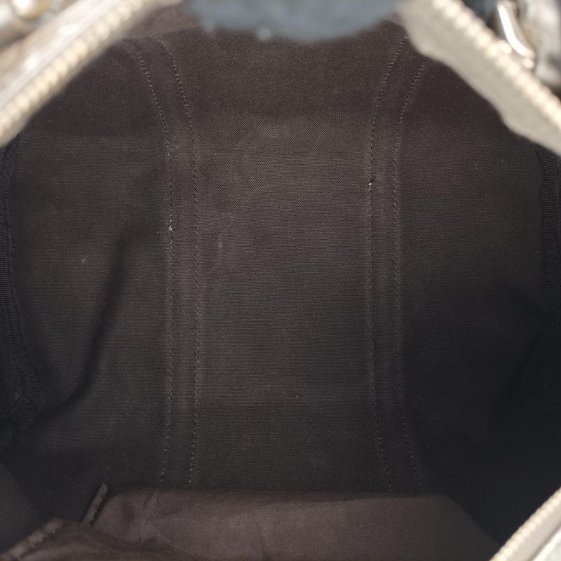 Guccigg Plus Joy GG Supreme Beige And Silver PVC Coated Canvas 193603 B2181569