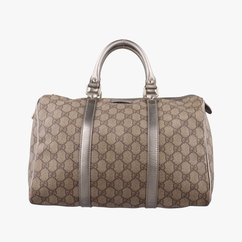 Guccigg Plus Joy GG Supreme Beige And Silver PVC Coated Canvas 193603 B2181569