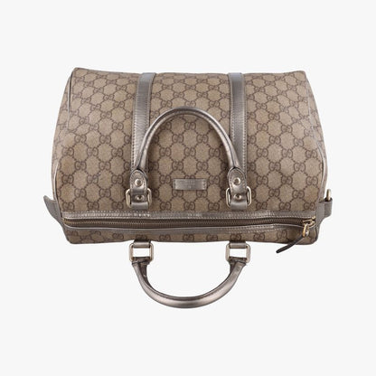 Guccigg Plus Joy GG Supreme Beige And Silver PVC Coated Canvas 193603 B2181569