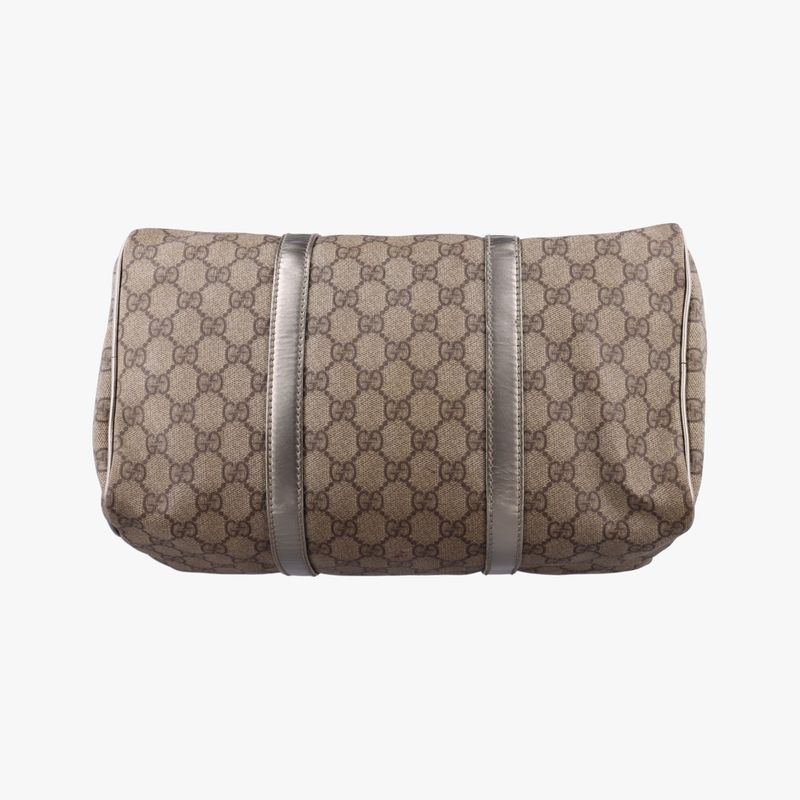 Guccigg Plus Joy GG Supreme Beige And Silver PVC Coated Canvas 193603 B2181569