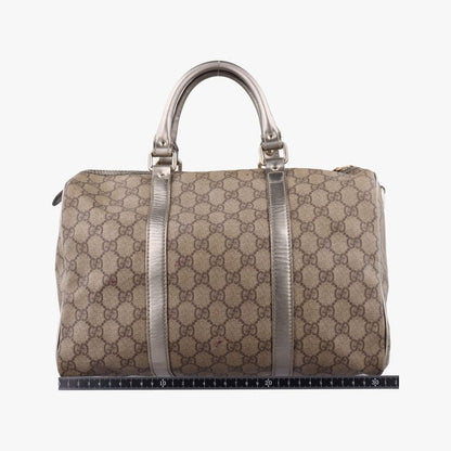 Guccigg Plus Joy GG Supreme Beige And Silver PVC Coated Canvas 193603 B2181569