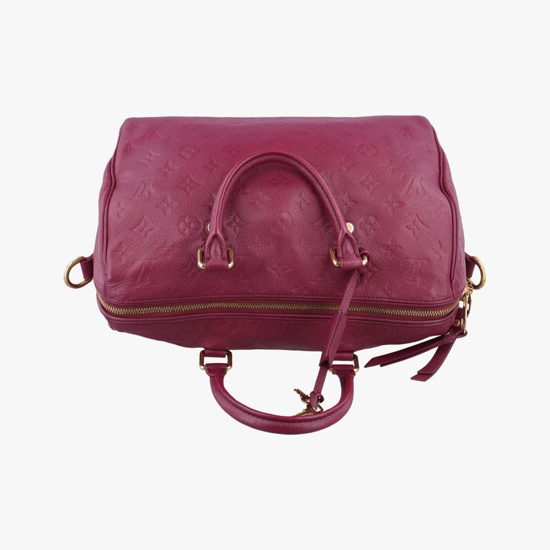 Louis Vuittonspeedy Bandoliere 30 Aurore Monogram Empreinte M40757 Sp3183