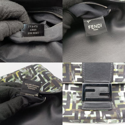 Fendi Baguette Multicolor Nylon And Leather 7va472 ABM8 208-8241