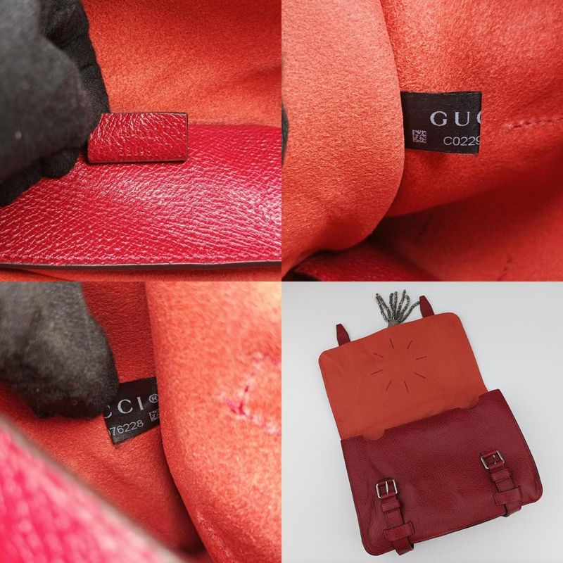 Gucci Bamboo Red Leather 484676 C022976228
