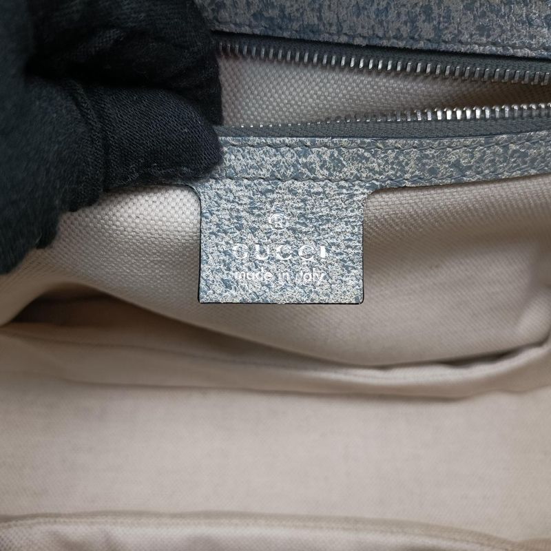 Gucci New Bamboo Gray And Multicolor Leather 240242 I6403202