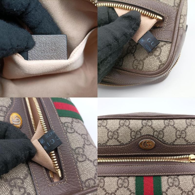Gucci Ophidia Brown X Red X Green PVC Coated Canvas X Leather 517076 F026464730