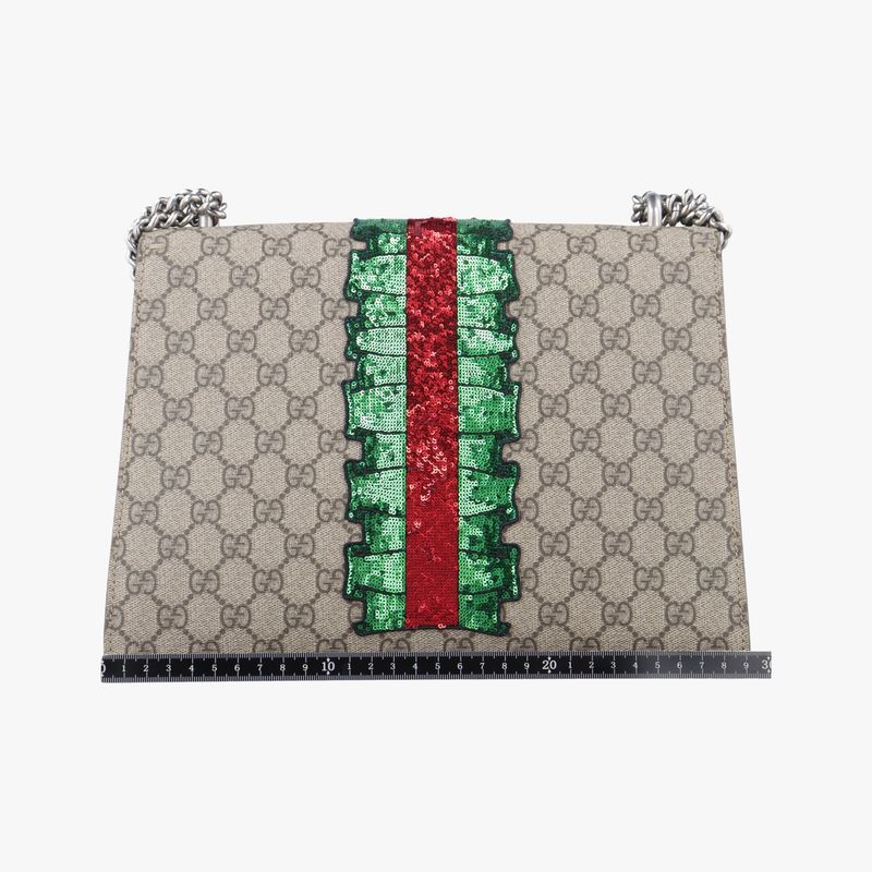 Gucci Dionysus Beige And Multicolor PVC Coated Canvas And Suede 400235 G02077778