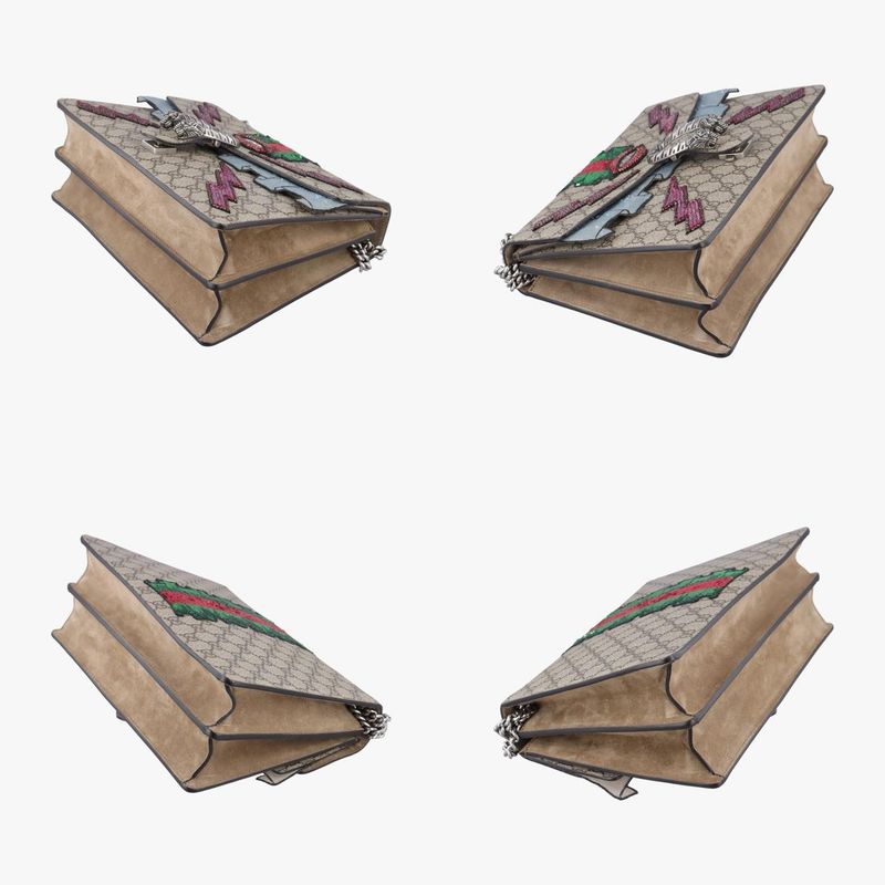 Gucci Dionysus Beige And Multicolor PVC Coated Canvas And Suede 400235 G02077778