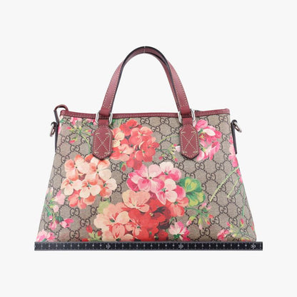 Guccigg Blooms Beige And Multicolor PVC Coated Canvas And Leather 429019