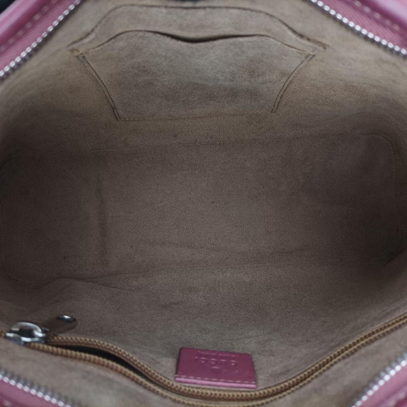 Guccigg Blooms Beige And Multicolor PVC Coated Canvas And Leather 429019