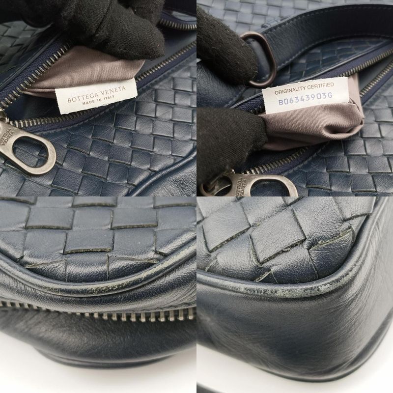 Bottega Veneta Intrecciato Navy Lambskin B06343903g