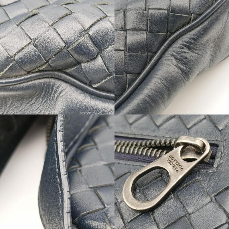 Bottega Veneta Intrecciato Navy Lambskin B06343903g