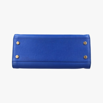 Yves Saint Laurentyves Saint Laurent Baby Cabas Su Blue Leather 357395 Gnr357395