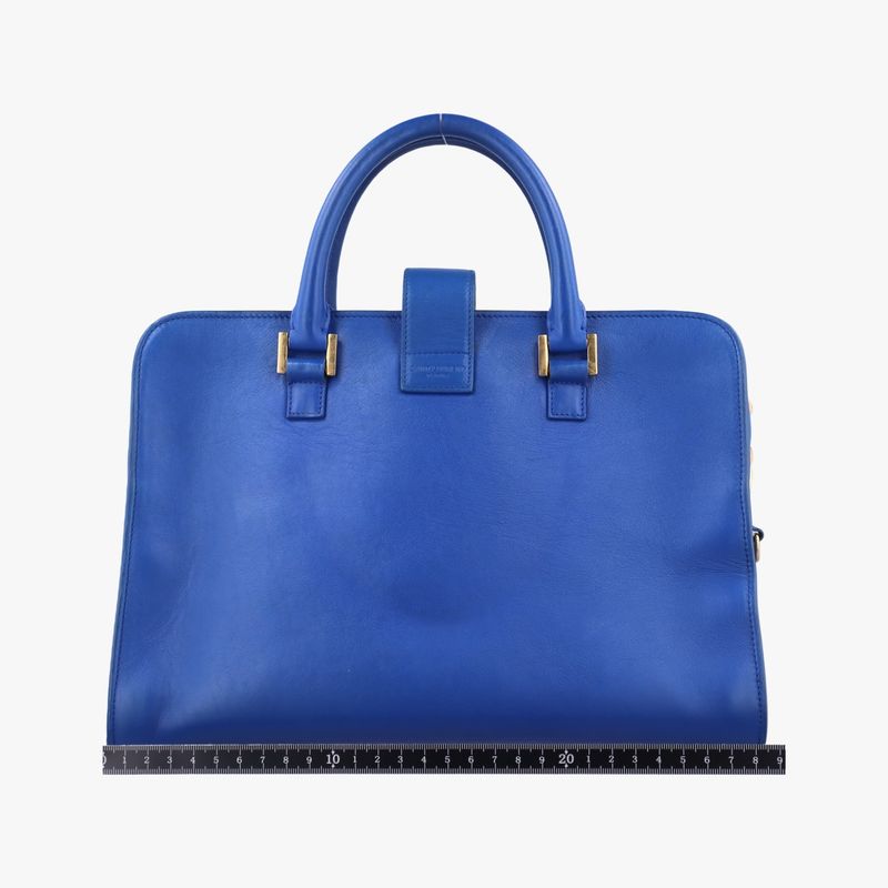 Yves Saint Laurentyves Saint Laurent Baby Cabas Su Blue Leather 357395 Gnr357395