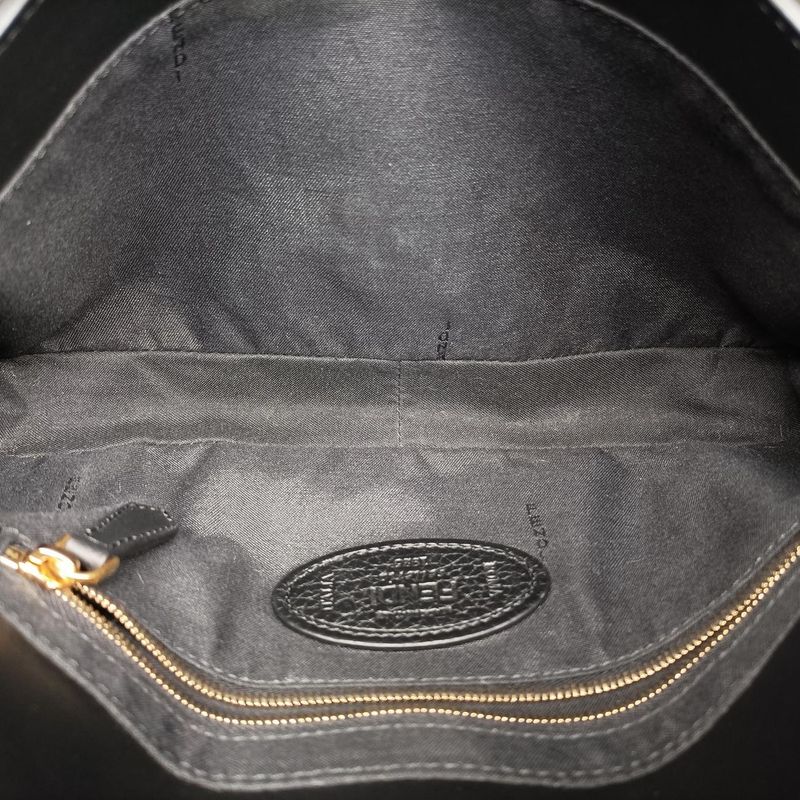 Fendi Baguette Black Leather 7va472 7va472-sfr-199-8241