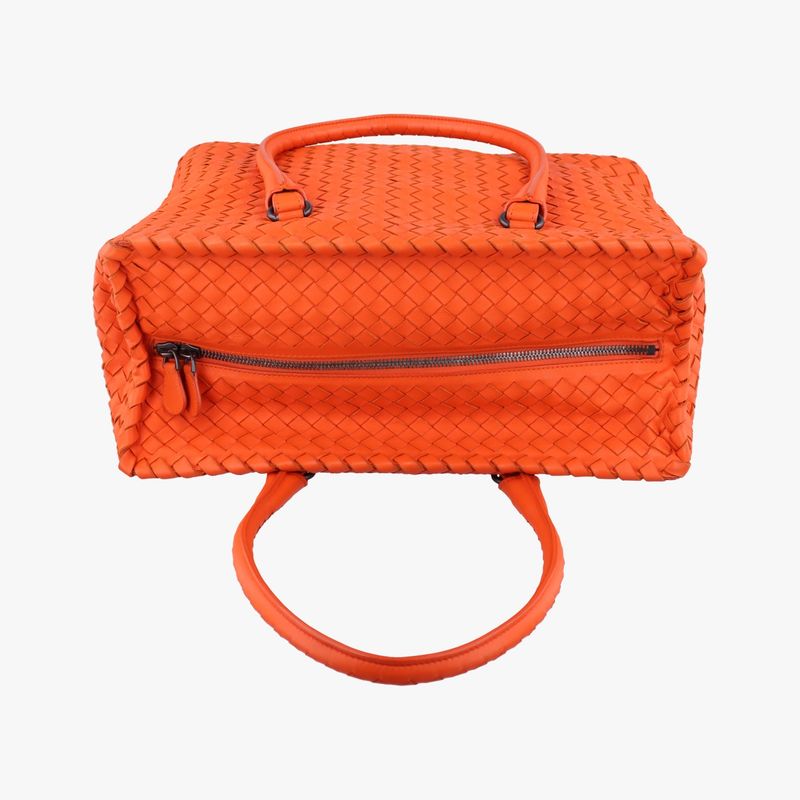 Bottega Veneta Intrecciato Orange Lambskin B02853628n