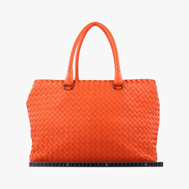 Bottega Veneta Intrecciato Orange Lambskin B02853628n