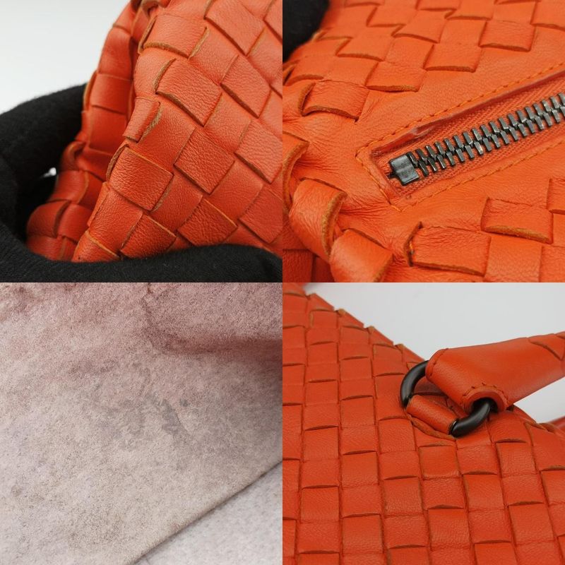 Bottega Veneta Intrecciato Orange Lambskin B02853628n