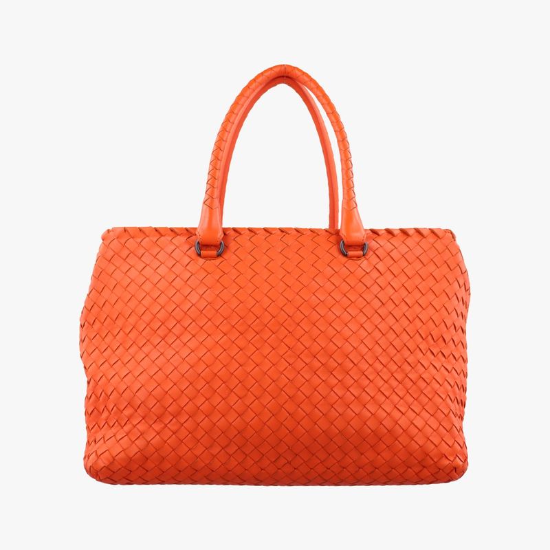 Bottega Veneta Intrecciato Orange Lambskin B02853628n
