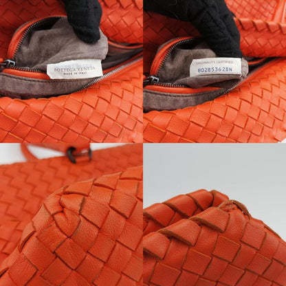 Bottega Veneta Intrecciato Orange Lambskin B02853628n