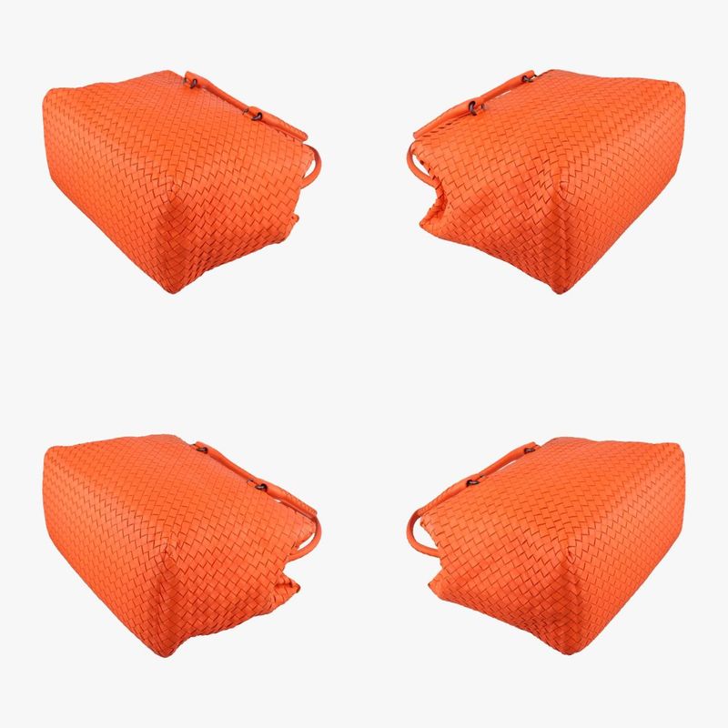 Bottega Veneta Intrecciato Orange Lambskin B02853628n