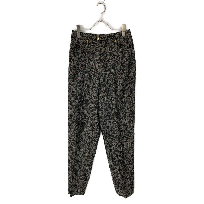 DIOR Black All-over Pattern Long Pants M