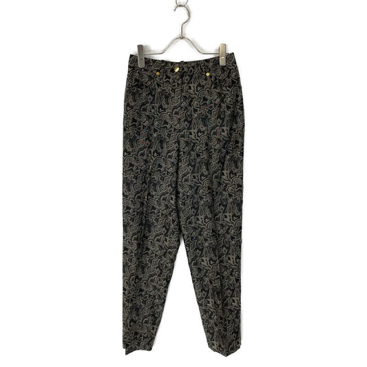 DIOR Black All-over Pattern Long Pants M