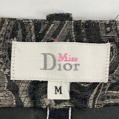 DIOR Black All-over Pattern Long Pants M