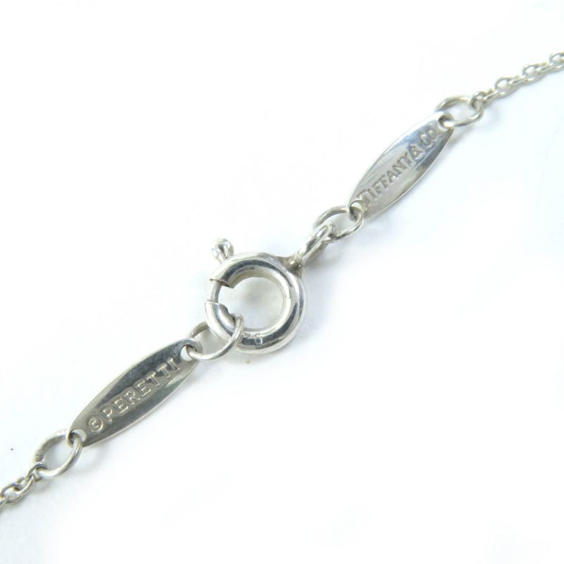 Tiffany & Co Color By-the-yard Elsa Peretti Sv925 1P Pink Sapphire Necklace