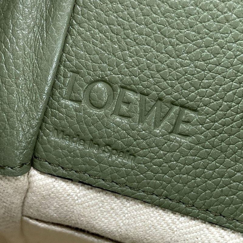 Loewe Handbag Hammock Drawstring Ring Bag Mini Khaki