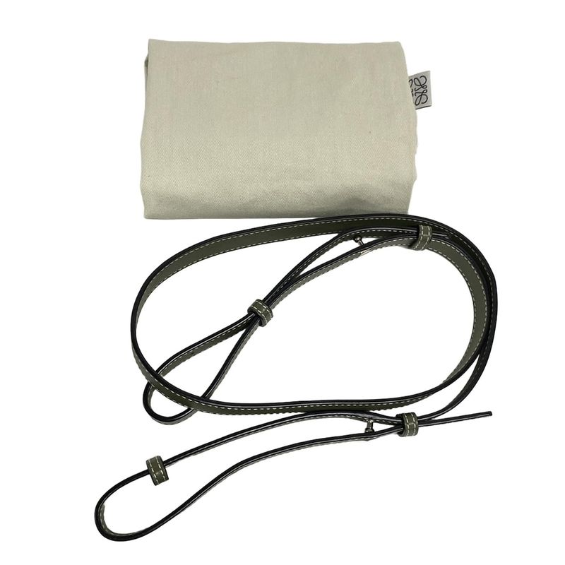 Loewe Handbag Hammock Drawstring Ring Bag Mini Khaki
