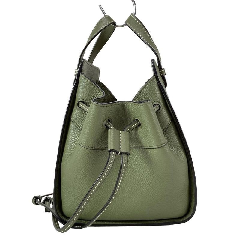 Loewe Handbag Hammock Drawstring Ring Bag Mini Khaki