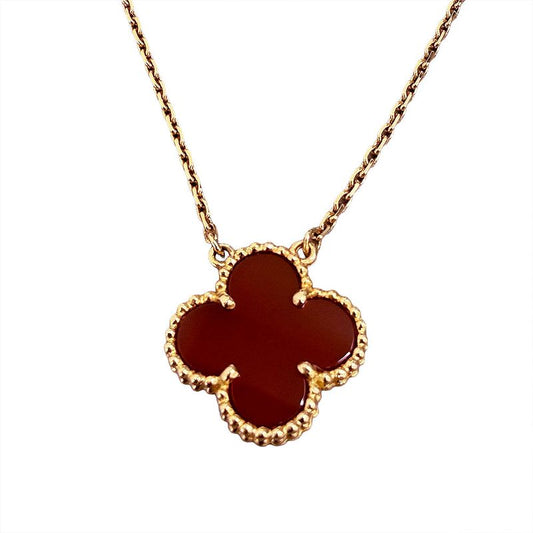 Van Cleef & Arpels Vintage Alhambra Necklace Old Shape Clasp Necklace