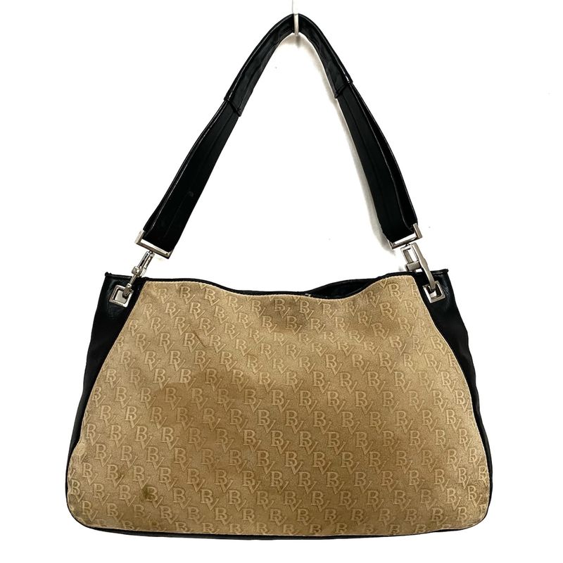 Bottega Veneta Shoulder Bag - Beige And Black Leather