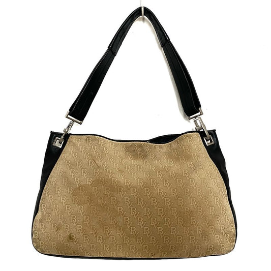 Bottega Veneta Shoulder Bag - Beige And Black Leather
