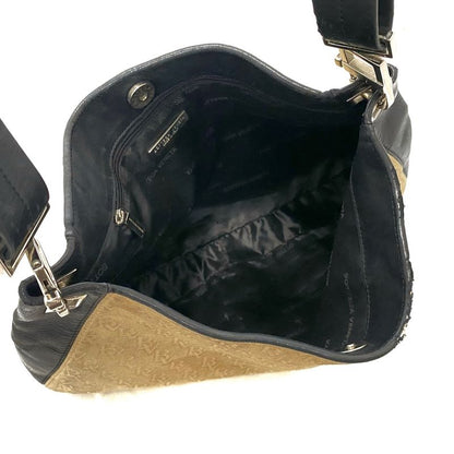 Bottega Veneta Shoulder Bag - Beige And Black Leather