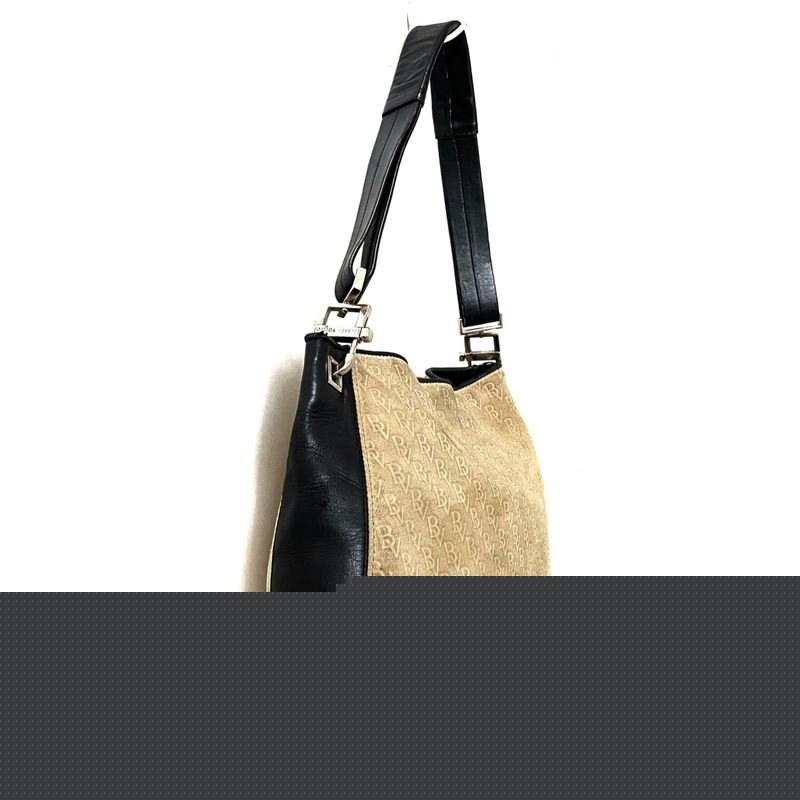 Bottega Veneta Shoulder Bag - Beige And Black Leather