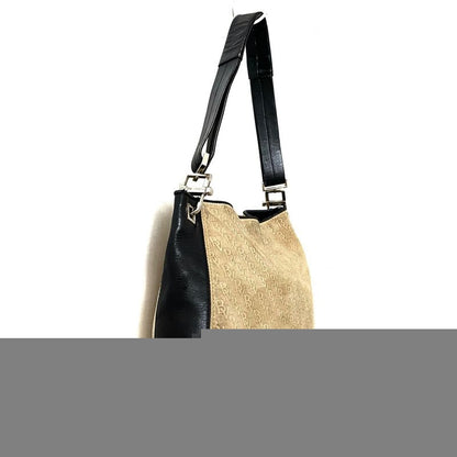 Bottega Veneta Shoulder Bag - Beige And Black Leather