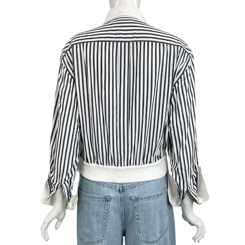 Chanel Shirt Long Sleeves Checkered White And Black