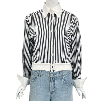 Chanel Shirt Long Sleeves Checkered White And Black