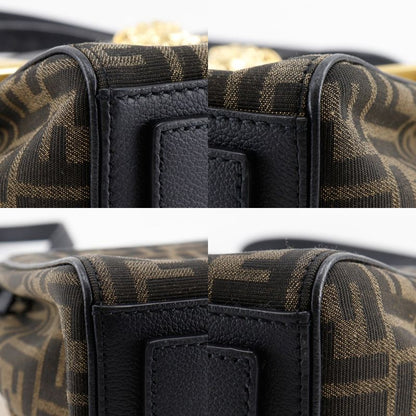 Fendi La Medusa Zucca X Versace Fendace 2WAY Shoulder Nylon Canvas X Leather