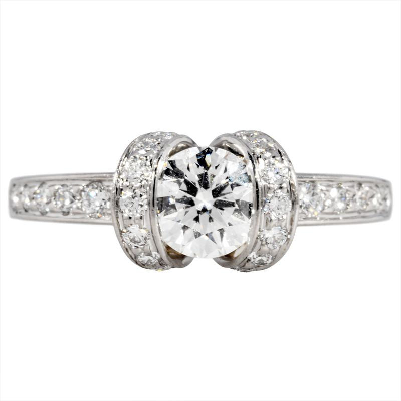 Tiffany & Co Tiffany & Co Ribbon Ring Rings Diamond 047ct Approx 9 Pt950 53g